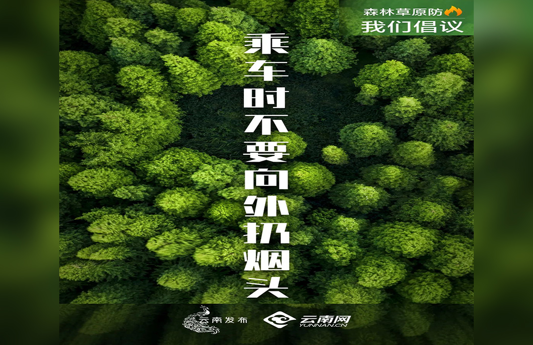 乘車時(shí)不要向外扔煙頭