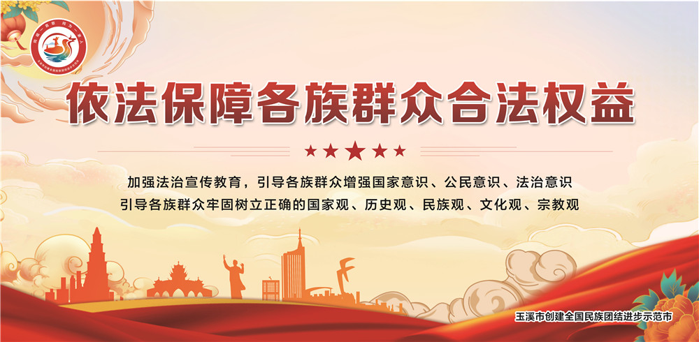 玉溪市民族團(tuán)結(jié)進(jìn)步宣傳海報(bào)