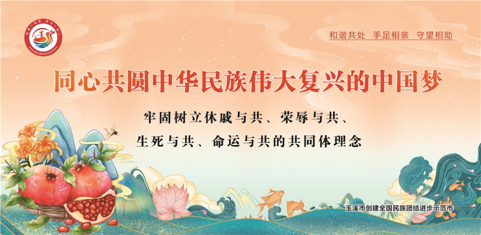 玉溪市民族團(tuán)結(jié)進(jìn)步宣傳海報10