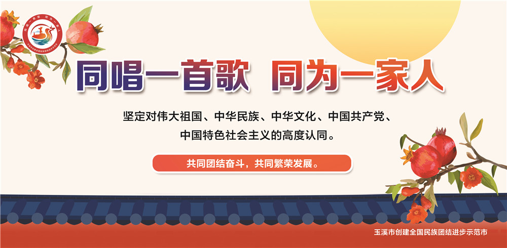 玉溪市民族團(tuán)結(jié)進(jìn)步宣傳海報(bào)