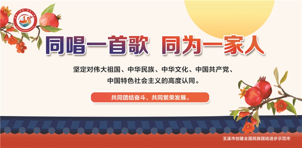 玉溪市民族團(tuán)結(jié)進(jìn)步宣傳海報(bào)4