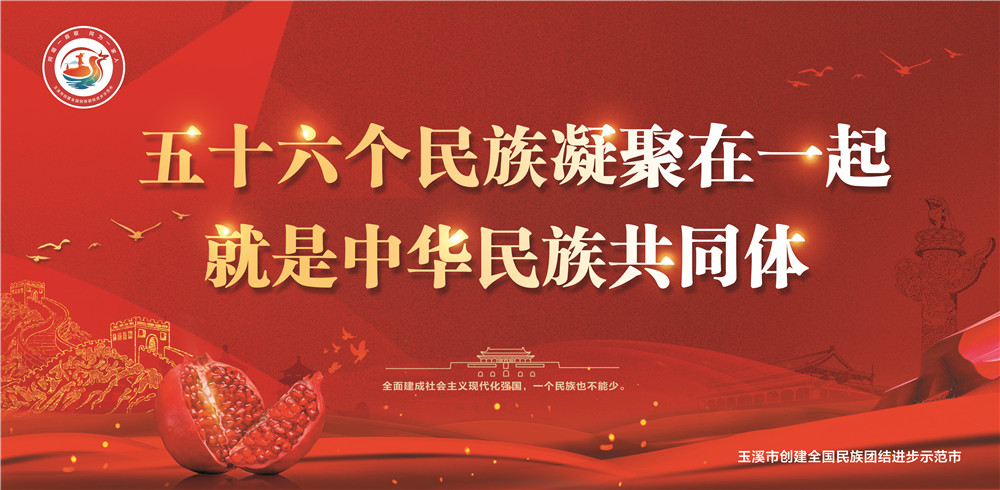 玉溪市民族團(tuán)結(jié)進(jìn)步宣傳海報(bào)