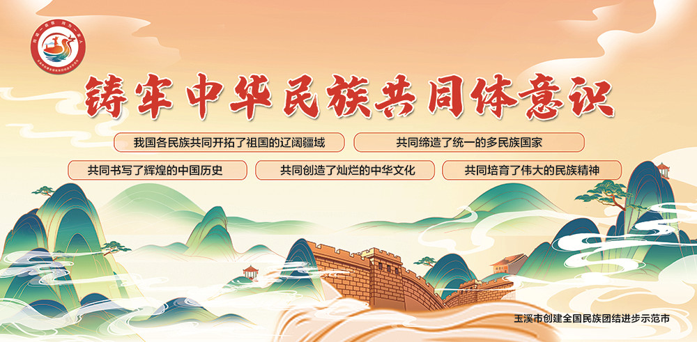 玉溪市民族團(tuán)結(jié)進(jìn)步宣傳海報(bào)
